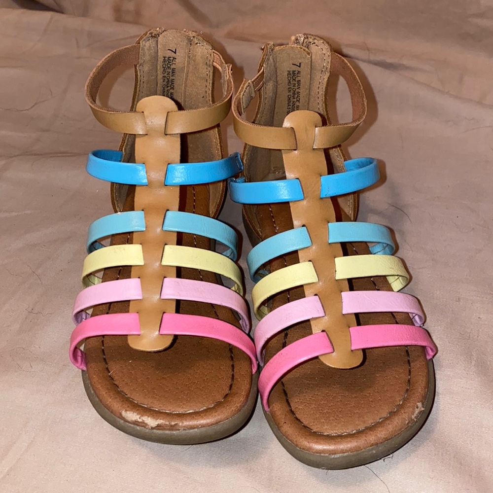 Children’s place rainbow gladiator sandals